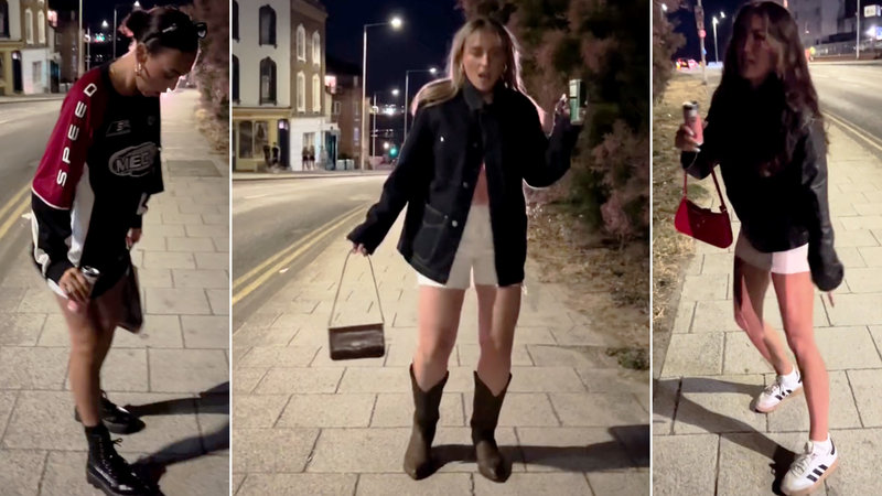 Boots and a Slick Back Bun original video and TikTok trend example images.